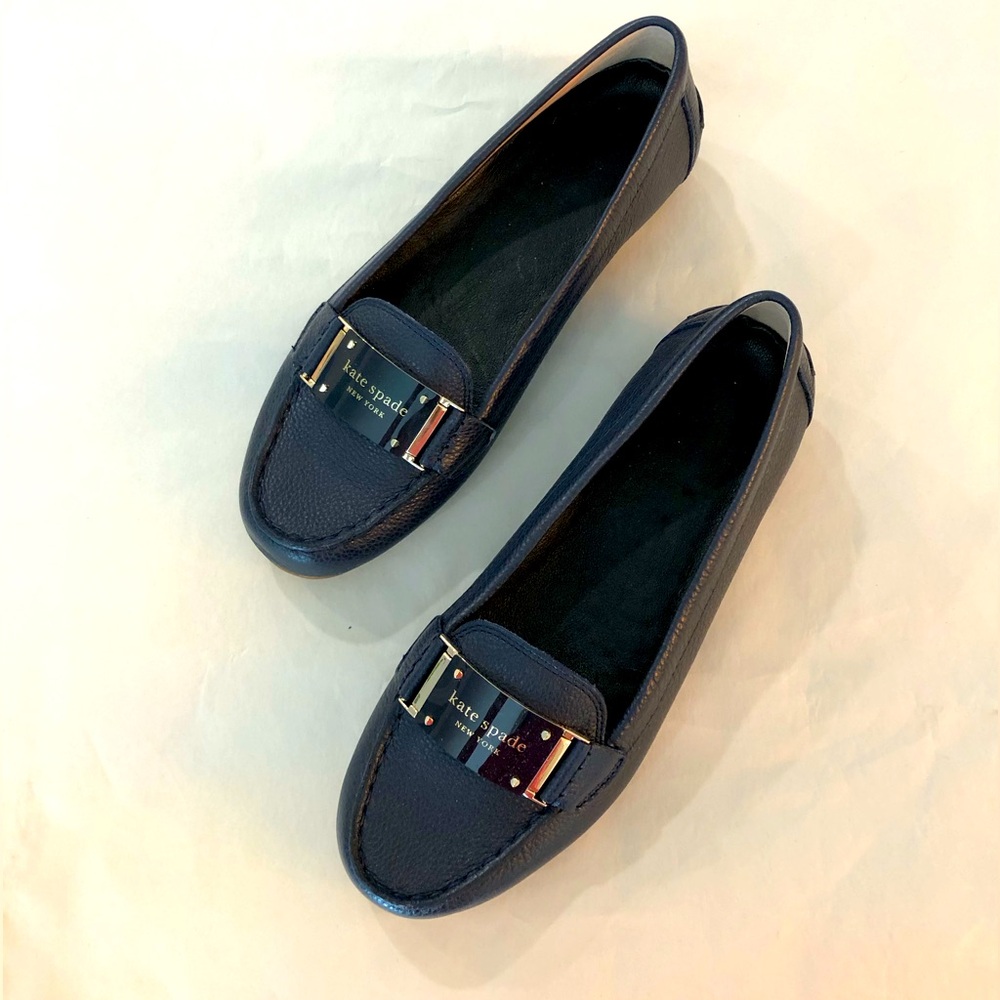 Kate spade flat shoes, dark blue, size 7